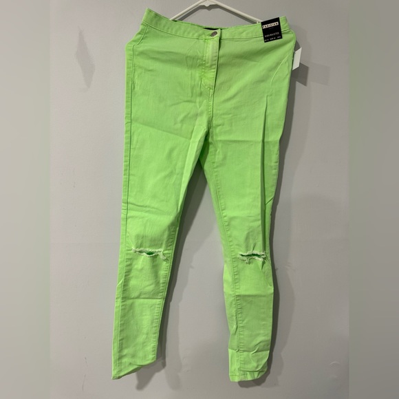 Lime Green high waisted pants - Picture 1 of 5